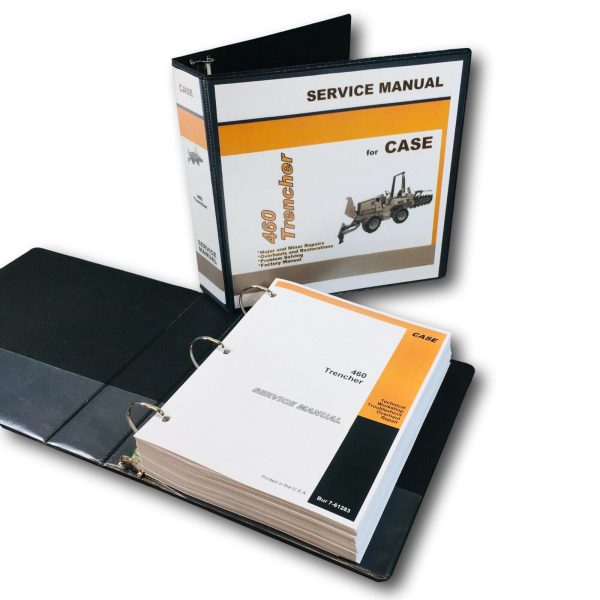 Case 460 Trencher Service Manual Repair Shop Technical Book Workshop Overhaul