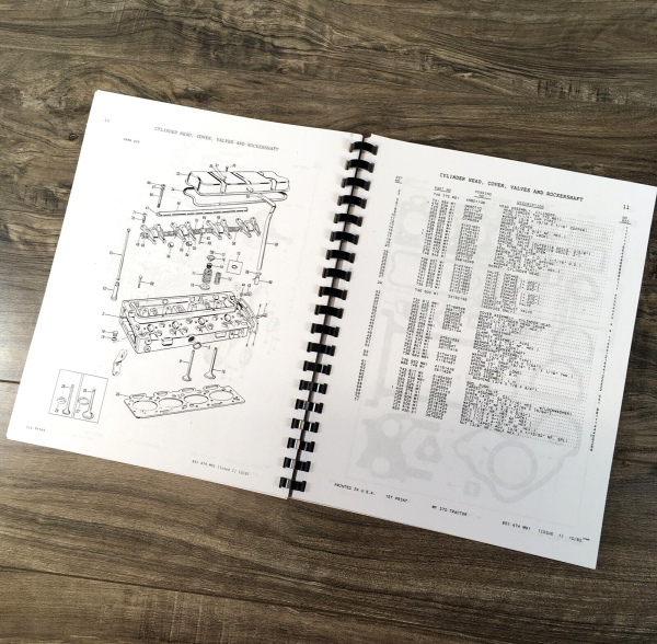 Massey Ferguson MF 270 Tractor Parts Manual Catalog Book Assembly Schematics - Image 5