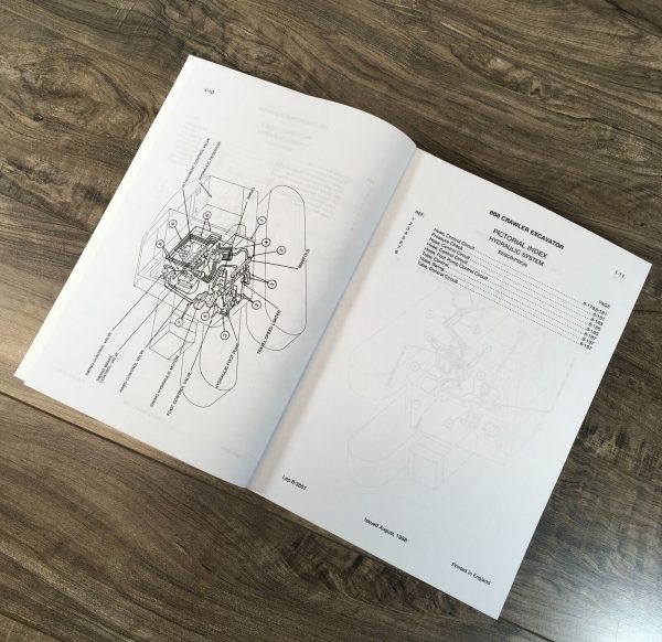 Case 888 Excavator Parts Manual Catalog Book Assembly Schematic PIN 74136-74418 - Image 3