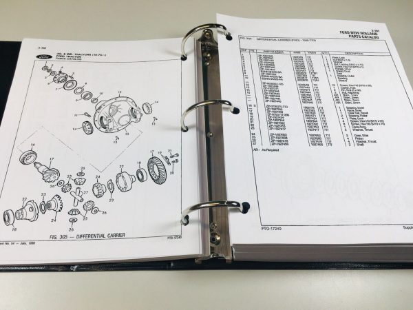 Ford 4100 5600 Tractor Parts Manual Catalog Book Assembly Schematics Exploded - Image 11