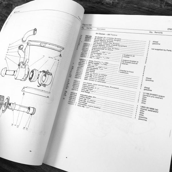 Case 885 990 995 1210 1410 1412 Tractor Parts Manual Set Catalog Assembly Book - Image 4