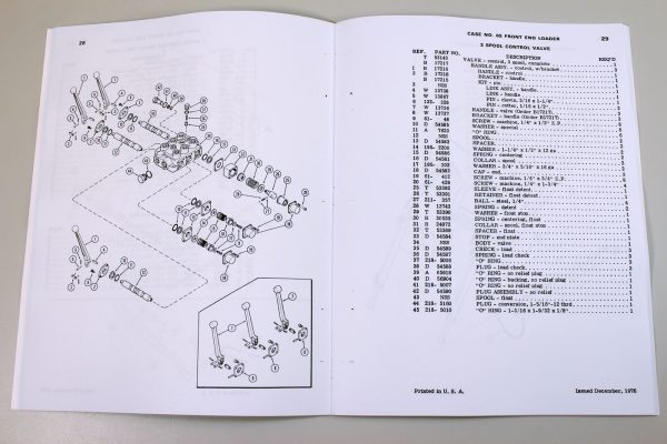 J I Case Model 65 Front End Loader Tractor Parts Assembly Manual Catalog - Image 5