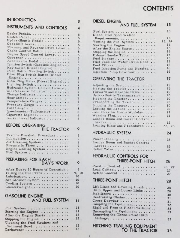 International Harvester 3616 Loader Tractor Operators Owners Manual - Image 2