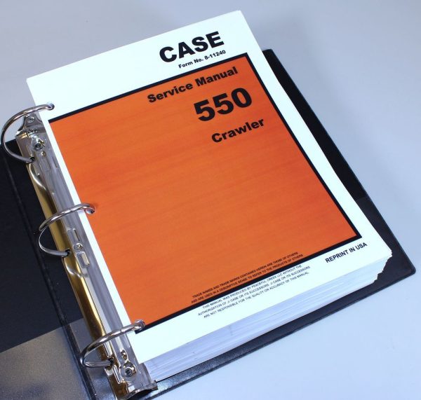 Case 550 Crawler Dozer Service Repair Manual Technical Shop Book Overhaul - Image 2