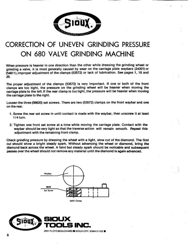 680 684 689 Souix Valve Grinder Operators Instruction Parts Manual Printed Book - Image 3