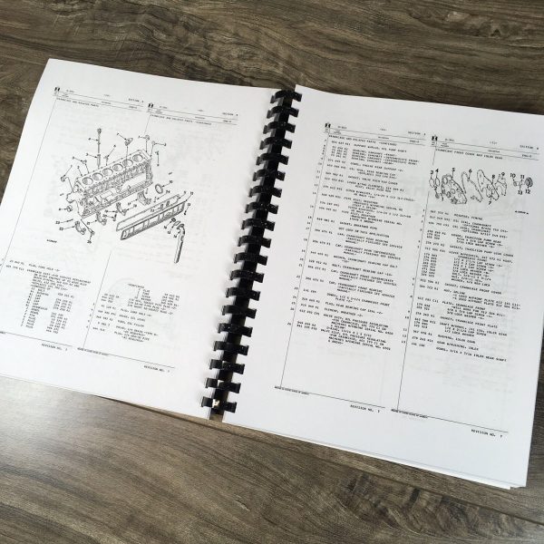 Farmall International Eng-5 6 Cylinder Diesel Engines Parts Manual Catalog Book - Image 3