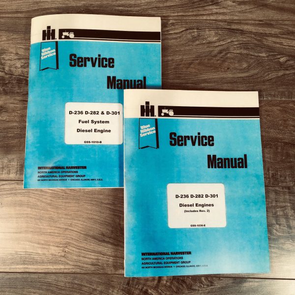 International D-282 Diesel Engine Service Manual For 560 656 660 706 Tractors