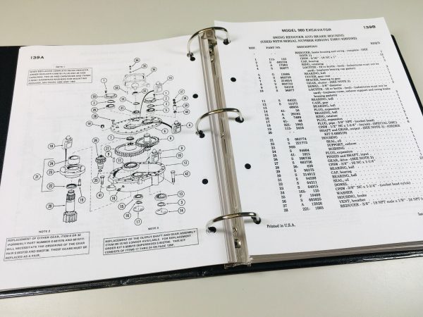 Case 980 Excavator Track Hoe Service Manual Parts Catalog Technical Shop Repair - Image 12
