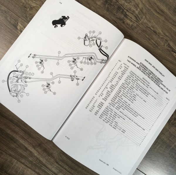 Case 584D 585D 586D Forklift Parts Catalog Operators Manual Owners Set - Image 5