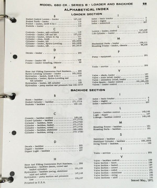 Case 680Ck Series B 680B Ck Loader Backhoe Tractor Parts Manual Catalog Book - Image 4