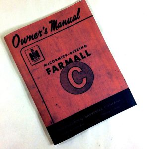 Farmall C Operators Owners Manual Maintenence Operation Lubrication Gasoline