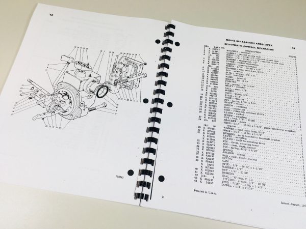 Case 380 Ck 380Ll Loader Landscaper Tractor Backhoe Service Parts Repair Manual - Image 12