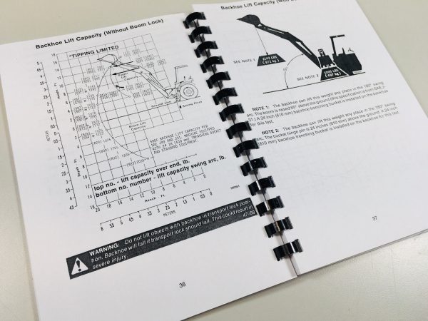 Case 580C Tractor Loader Backhoe Owners Operators Manual Coil Bound - Image 4