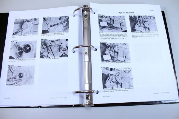 Set Case 1835 Uni-Loader Skid Steer Service Parts Catalog Manual Shop In Binder - Image 7