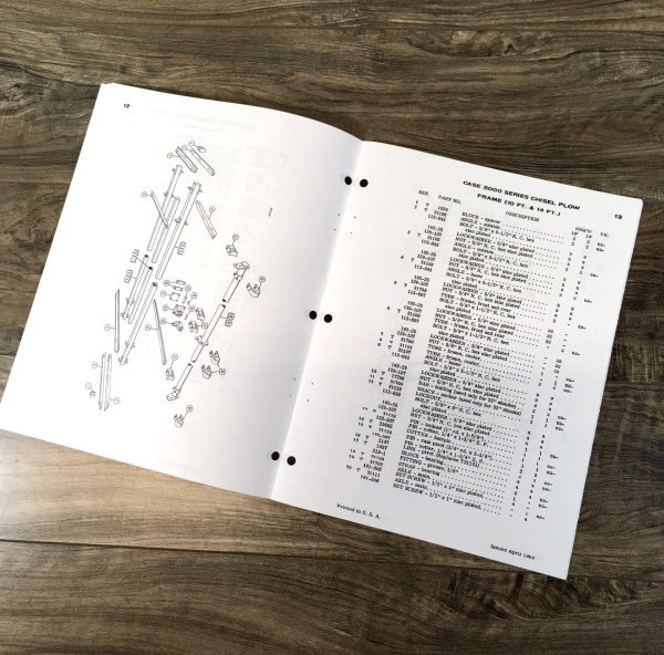 Case 5000 Series 5208 5308 5210 5310 5214 5314Pull Type Chisel Plow Parts Manual - Image 4