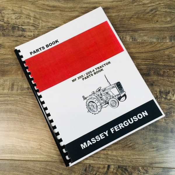 Massey Ferguson 205 205-4 Compact Tractor Parts Manual Catalog Book Schematics