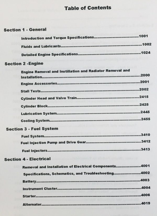 Case 480F 480F Ll Loader Backhoe Tractor Service Manual Parts Catalog Set Shop - Image 2