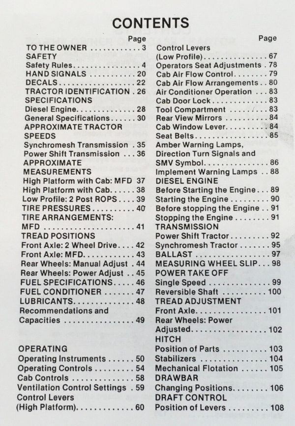 Case 1690 Tractor Manual Parts Catalog Operators Owners Set Book Schematics - Image 4