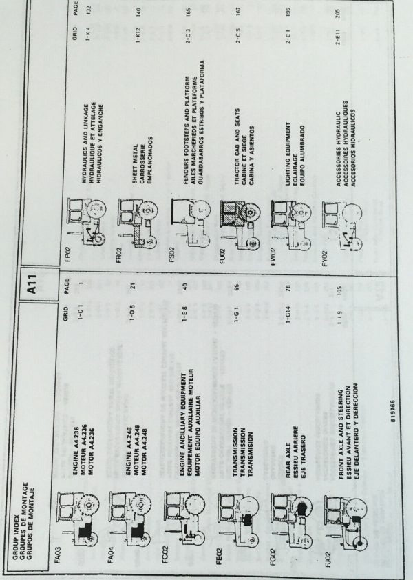 Massey Ferguson 50H 50Hx 60Hx Backhoe Loader Service Parts Operators Manual Set - Image 7