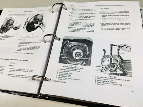 Ford 340B 445A 540B Tractor 765 Backhoe Service Manual Repair Shop Technical Set - Image 8