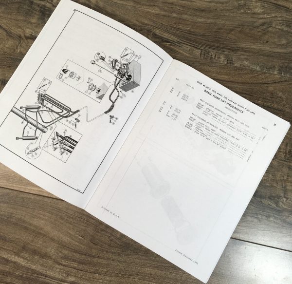 Case 310B M420 430 440 Fork Lifts Parts Catalog Manual Book New Print B904 - Image 5