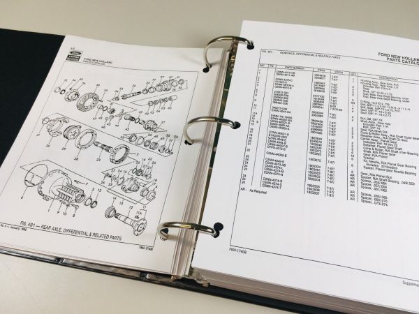 Ford 455D Tractor Loader Backhoe Service Parts Operators Manual Shop Repair Set - Image 10