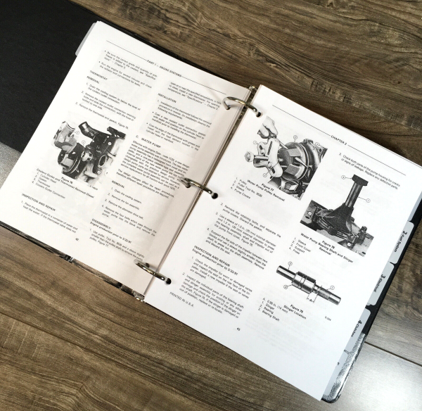 Ford 420 515 Tractor 735 Loader 765 Backhoe Service Parts Operators Manual Set - Image 9