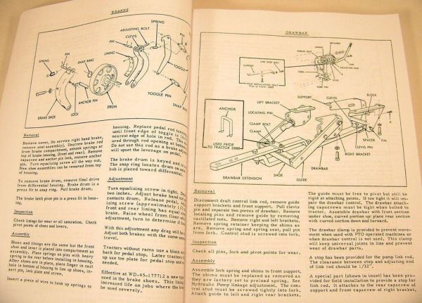 Set Allis Chalmers Wd Tractor Service Repair Operators Shop Manuals New Book Ac - Image 3