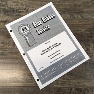 International Front Main Frame Front Axle & Wheels Service Manual for 3514 3616
