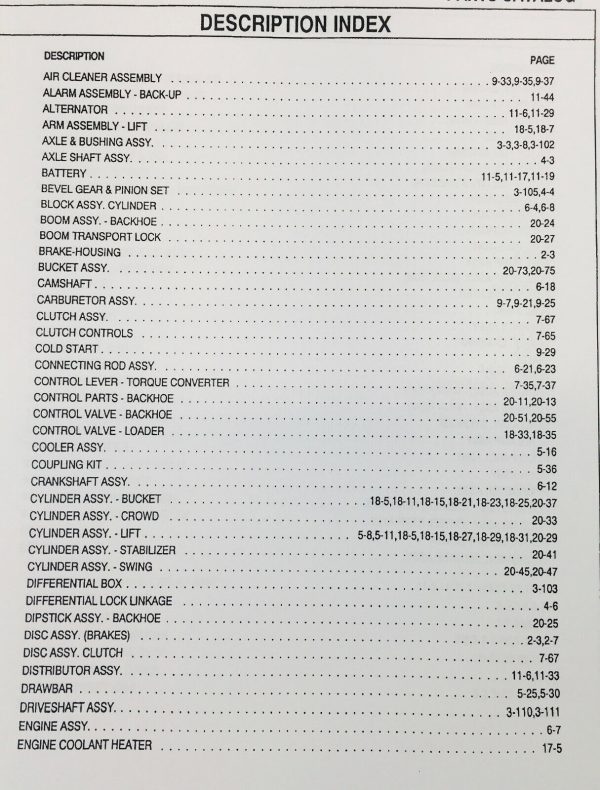 Ford 340B 540B Tractor Loader Backhoes Parts Operators Manual Owners Catalog Set - Image 3