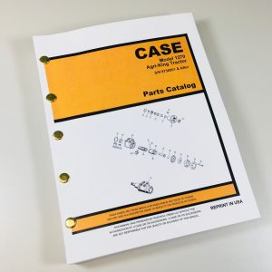 Ji Case 1270 Agri King Tractor Parts Manual Catalog #B1265 S/N 8736001 Up