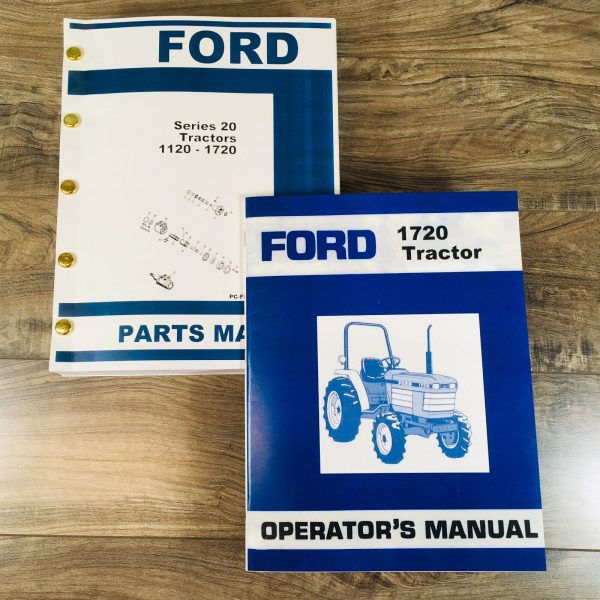 Ford 1720 Tractor Parts Operators Manual Owners Set Catalog Assembly Book