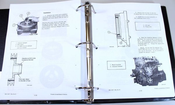 International 786 Tractor Service Shop Manual D-358 Engine Chassis & Engine Set - Image 4