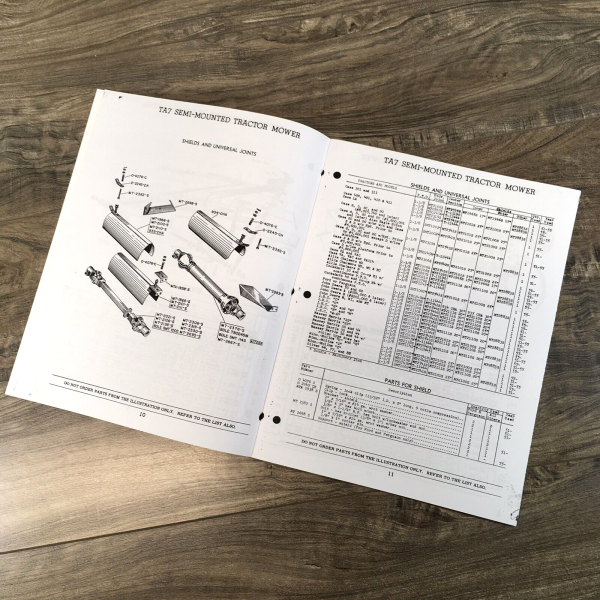 Case TA7 Power Mower Semi-Mounted Parts Manual Catalog Sickle Bar Mower - Image 4