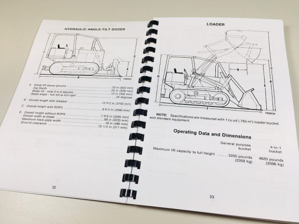 J I Case 450B Crawler Dozer High Lift Track Loader Operators Owners Manual - Image 4