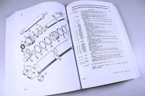 Case 580D Super D Loader Backhoe Parts Manual Catalog Assembly Exploded Views - Image 7