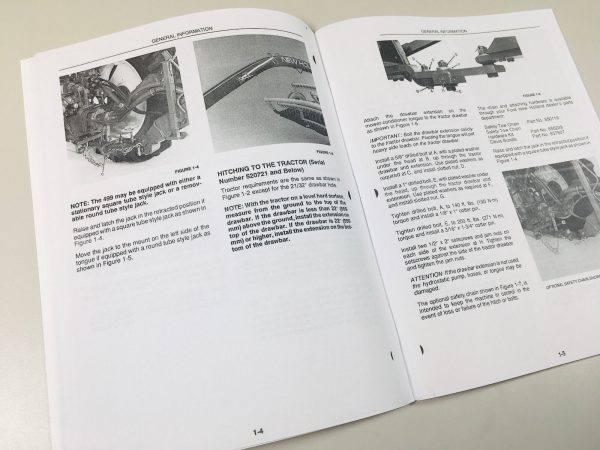 New Holland 499 Pivot Tongue Haybine Mower Conditioner Owners Operators Manual - Image 3