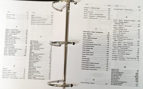 Service Parts Manual Set For Caterpillar 931B Track Loader SN 29Y1-Up Catalog - Image 5