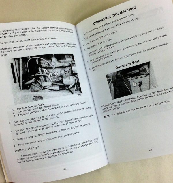 Case 584C 585C 586C Forklift Service Parts Operators Manual Set Overhaul Binder - Image 12