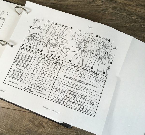 Case 4490 Tractor Service Manual Parts Catalog Repair Shop Set Book - Image 9