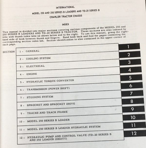 International TD-20B Crawler Tractor Service Manual Set Repair Shop Repair Book - Image 3