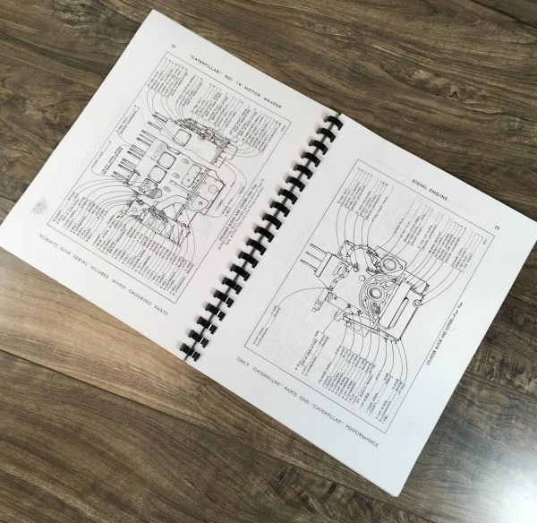 Parts Manual For Caterpillar 14 Motor Grader SN 78E1-Up Electric Starting Cat - Image 4