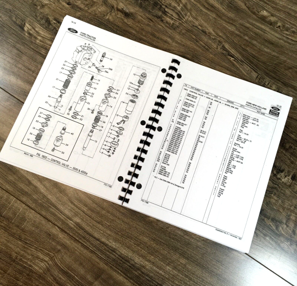 Ford 745 19-863 Loader for 340 540 Tractor Service Parts Manual Set Repair Book - Image 5