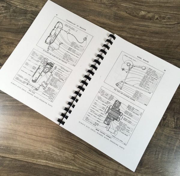 Caterpillar D7 Crawler Tractor Parts Operators Manual Set Book S/N -7M9999 CAT - Image 10