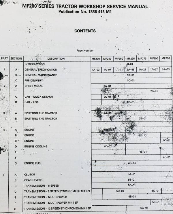 Massey Ferguson 240 Tractor Service Parts Operators Manual Shop Book Set Tech Mf - Image 3