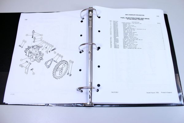 Case 888 Crawler Excavator Service Parts Operators Catalog Manuals In Binder - Image 12