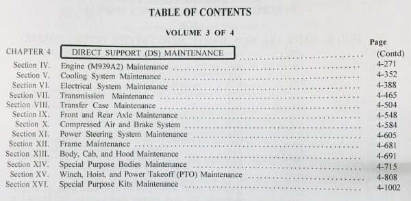 Service Manual 6X6 5 Ton Truck M939 M939A1 939A2 Series Air Force Military Shop - Image 6