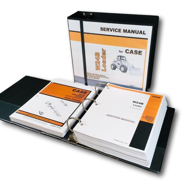 Case W24B Wheel Loader Service Manual Parts Catalog Repair Set Shop Catalog Book