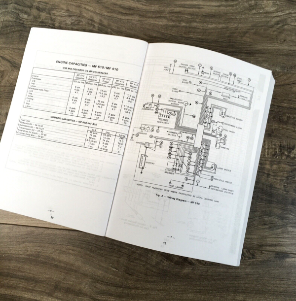 Massey Ferguson 510 Combine Service Parts Operators Manual Set SN -1201 003 653 - Image 9