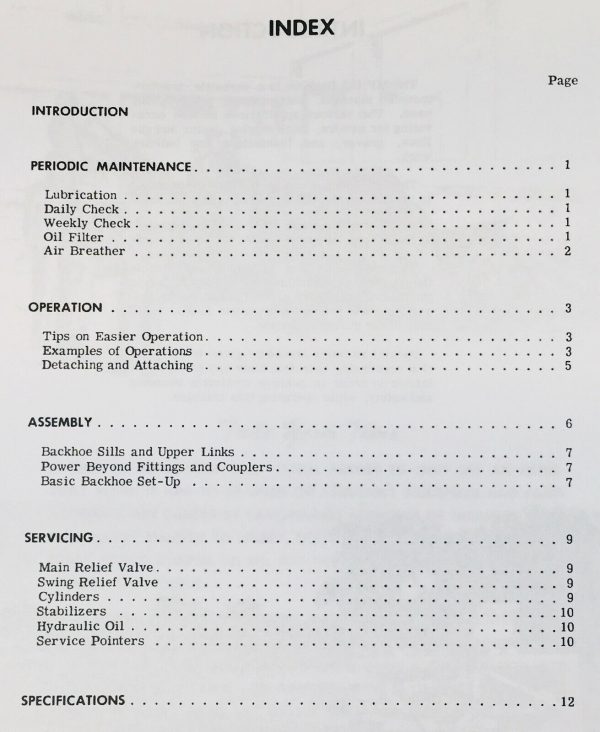 Massey Ferguson Mf 185 Backhoe Operators Owners Manual Maintenance Adjustments - Image 3